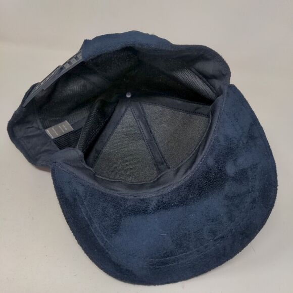 Unbranded Snapback Hat Blue OSFM Suede Adjustable 6 Panel Blank - Picture 6 of 7